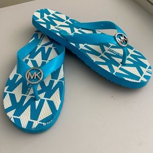 Blue Michael Kors Sandals (Kids 4/5 but fits W 7)